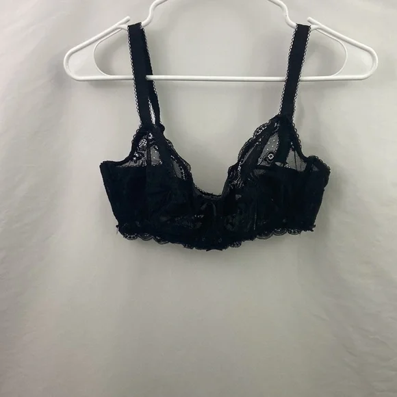 Vanity Fait Black Lace Size 34DD Bra - Picture 8 of 8